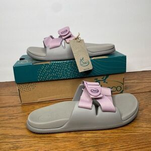 New Chaco Pink Slide Sandals 6 solid mauve